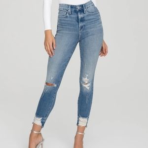 Good American Good Waist Cropped Jeans Size 10 / 30 in Blue 634